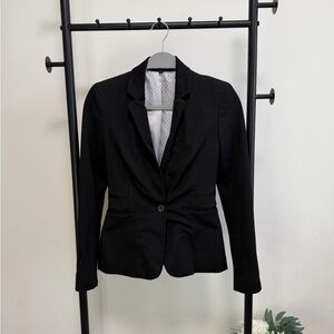 Express Black Tailored Women's Blazer | Size 0 | Fitted Office Jacket